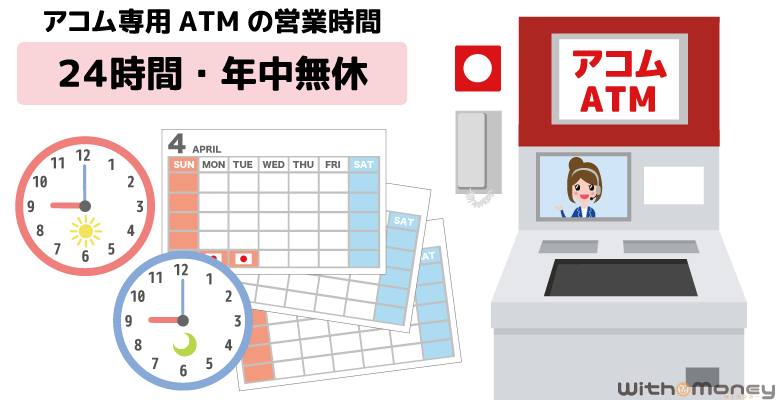 アコム専用ATMの営業時間