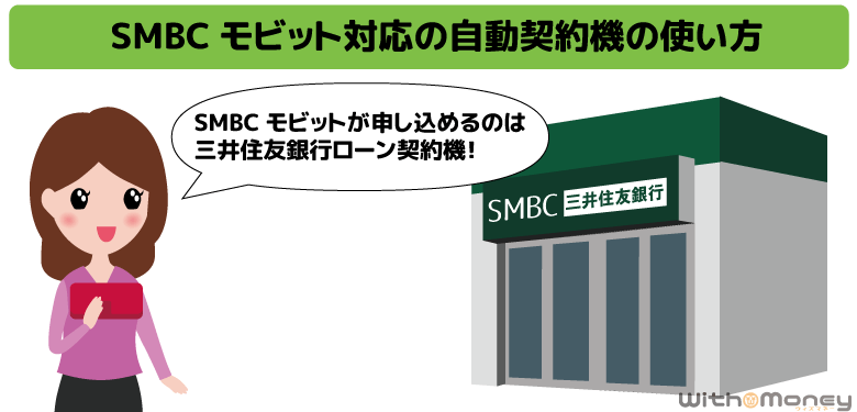 SMBCモビットが申し込める三井住友銀行ローン契約機（自動契約機）の使い方